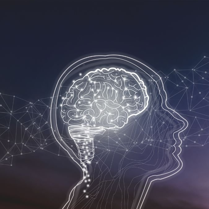 Conexões cerebrais de alto desempenho influenciadas por boas noites de sono.