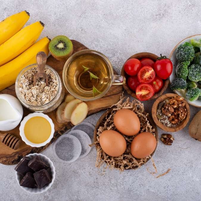 Uma dieta balanceada com triptofano para uma excelente higiene do sono.
